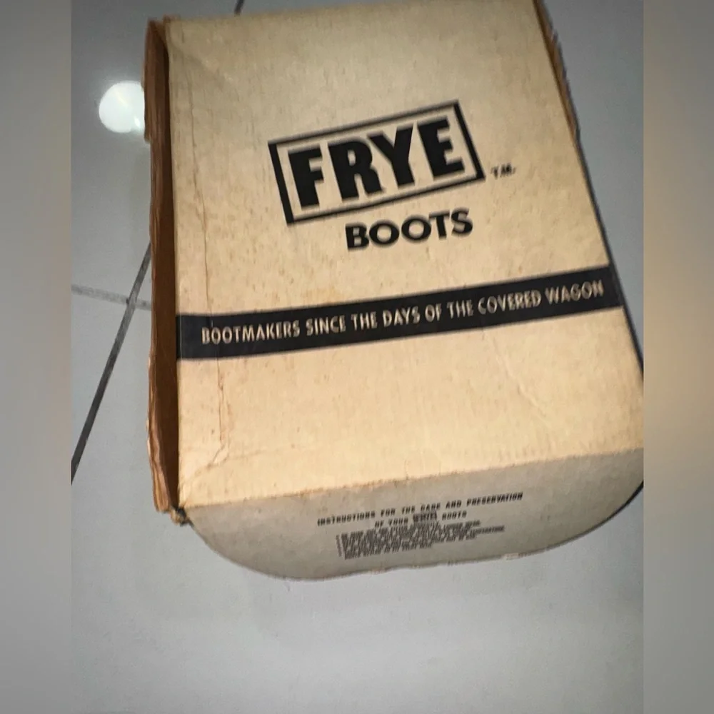 Frye Vintage Campus Leather Boots Women’s 1970 Black Label Handmade Made in USA - Picture 11 of 14